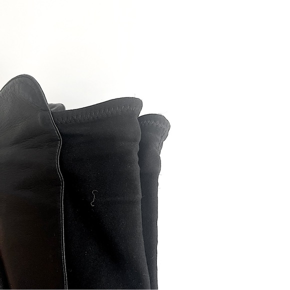 Stuart Weitzman's '5050' Boots Black Nappa Leather Size 7 M - Picture 16 of 16
